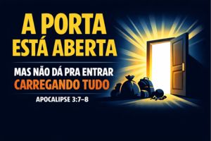 A Porta Está Aberta… Mas Não Dá Pra Entrar Carregando Tudo – Apocalipse 3:7–8
