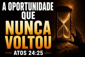 A Oportunidade Que Nunca Voltou – Atos 24:25