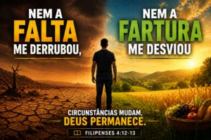 Nem A Falta Me Derrubou, Nem A Fartura Me Desviou – Filipenses 4:12-13
