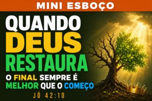 MINI ESBOÇO: Quando Deus Restaura, o Final Sempre É Melhor Que o Começo – Jó 42:10
